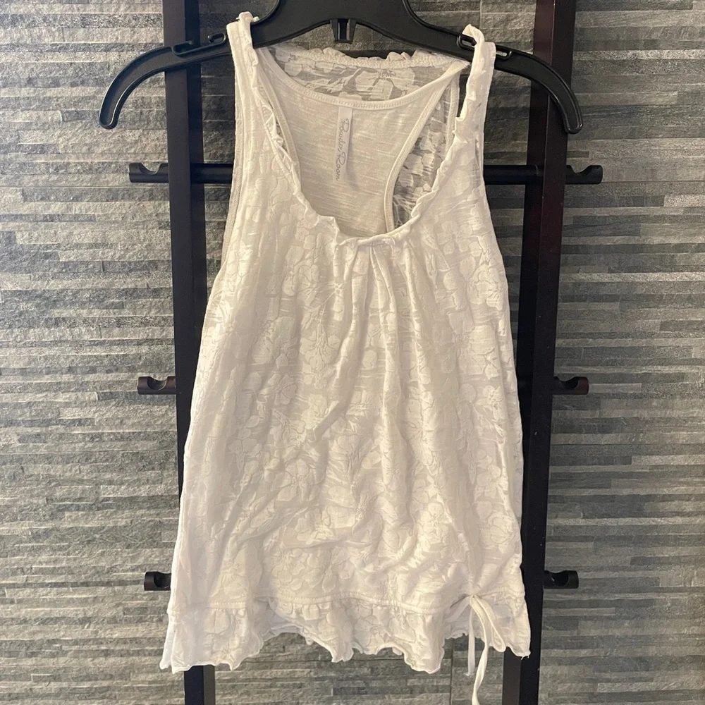 Powder Room Racer Back Floral Pattern Top - Picture 3 of 11